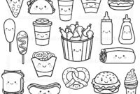 ausmalbilder kawaii food ausmalbilder kawaii food