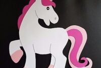 einhorn fensterbild einhorn fensterbild