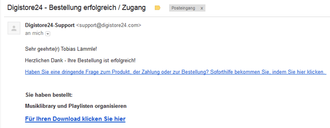 vielen dank für ihr mail