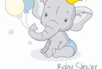 elefant mit luftballons malen