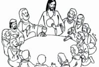 das letzte abendmahl ausmalbild
