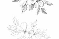 schöne blumen zum abzeichnen