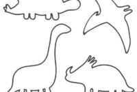dinosaurier schablone zum ausdrucken dinosaurier schablone zum ausdrucken