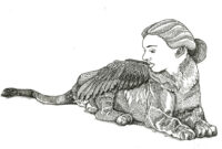 sphinx zeichnung sphinx zeichnung