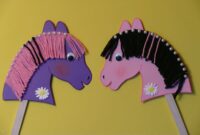 bastelvorlage schablone pferd basteln