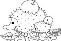 ausmalbild igel herbst ausmalbild igel herbst