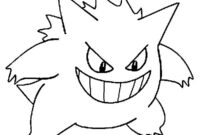 pokemon gengar ausmalbild