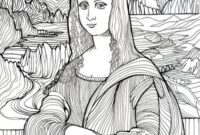 mona lisa ausmalbilder