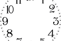 ziffernblatt zum ausdrucken ziffernblatt zum ausdrucken