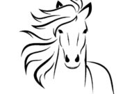 pferd schablone zum ausdrucken