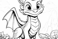 babydrache ausmalbild babydrache ausmalbild