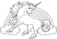 einhorn regenbogen ausmalbild einhorn regenbogen ausmalbild