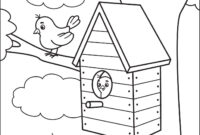 vogelhaus ausmalbild vogelhaus ausmalbild