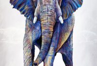 elefanten gemalt