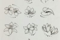 verschiedene blumen zeichnen