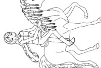 pferd mit reiterin ausmalbilder