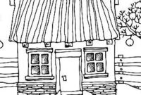 ausmalbild haus mit garten ausmalbild haus mit garten
