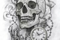 totenkopf zeichnen einfach