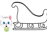 schlitten malen vorlage