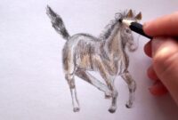 einfaches pferd malen