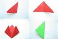 origami blume einfach kinder