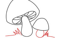 pilz malen einfach pilz malen einfach