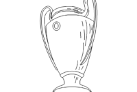 champions league pokal ausmalbild