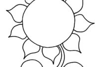 ausmalbild sonnenblume