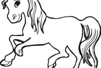 pony zum ausmalen pony zum ausmalen