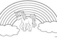 einhorn ausmalbild regenbogen einhorn ausmalbild regenbogen