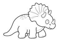 malvorlagen triceratops