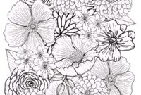 ausmalbild blumen kostenlos