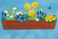 fensterbilder blumen vorlage