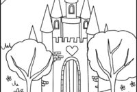 schloss zum ausmalen schloss zum ausmalen