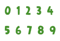 zahlen vorlage zum ausdrucken