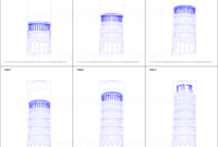 schiefer turm von pisa zeichnen