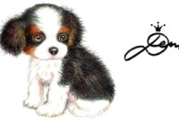 süße hunde malen