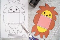 löwe basteln vorlage