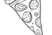 pizza ausmalbild pizza ausmalbild