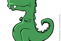 t-rex zeichnen kinder