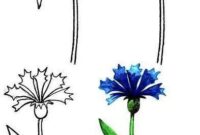 blumenstrauß malen leicht