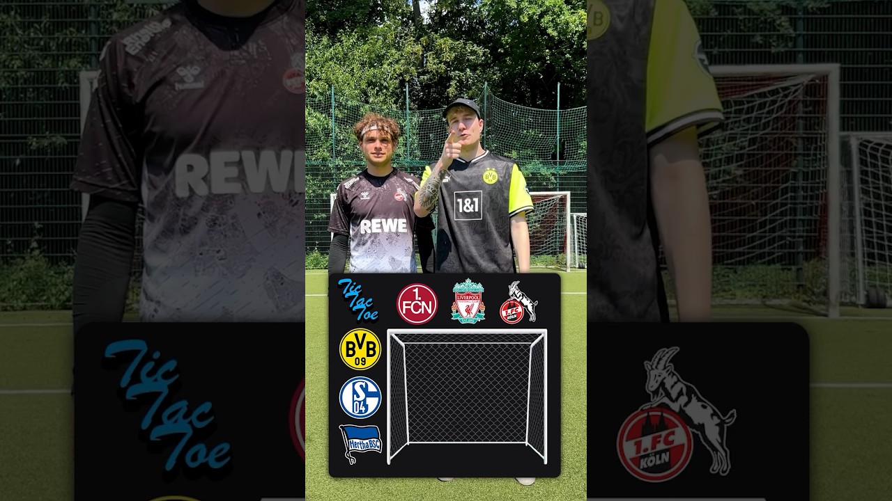 Real Life Fußball Tic Tac Toe 🔵 #fussball #challenge - YouTube