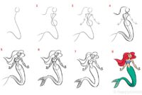 meerjungfrau zeichnen vorlage meerjungfrau zeichnen vorlage