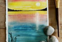 wasserfarben bilder zum nachmalen leicht