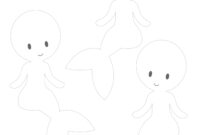 meerjungfrau vorlage zum ausschneiden