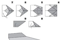 faltanleitung papierflieger falten