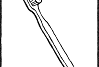 zahnbürste ausmalbild zahnbürste ausmalbild