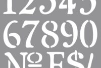 zahlen schablone zum ausdrucken