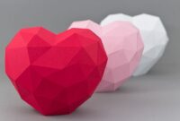 herz basteln vorlage