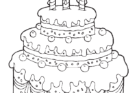 ausmalbild geburtstagskuchen ausmalbild geburtstagskuchen